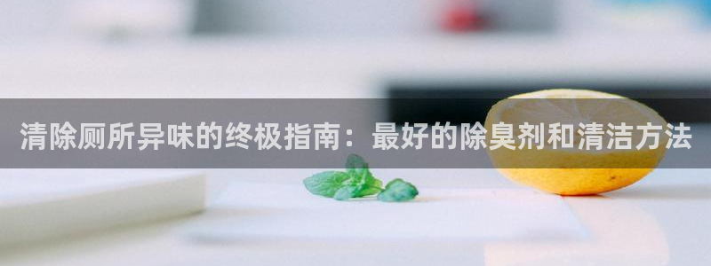 尊龙凯时ag旗舰厅官网客服：清除厕所异味的终极指南：最好